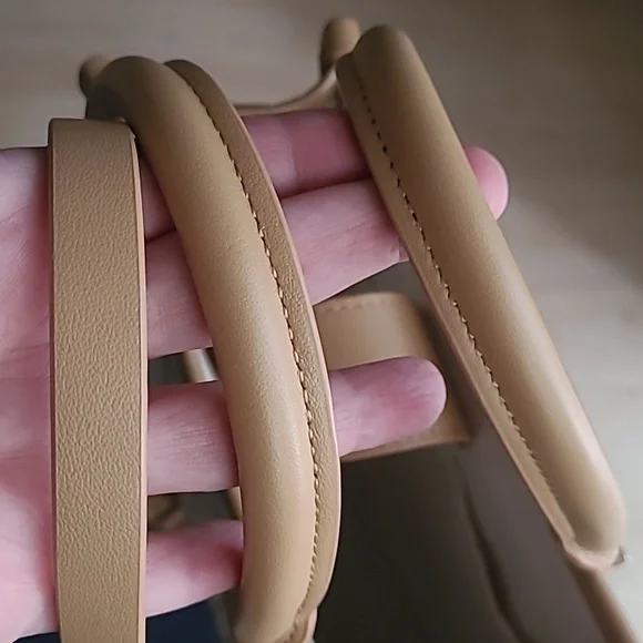 Spartina 449 Beige and Tan Crossbody Satchel - Picture 8 of 10